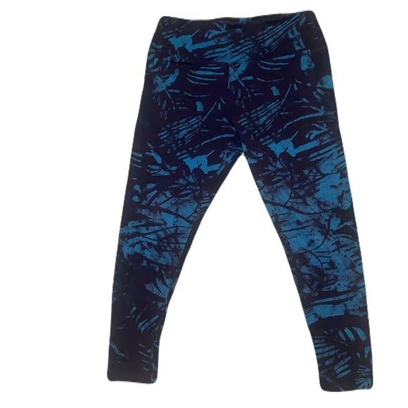 Soft Surroundings (lot of two )Teal and Black Petite Medium Leggings - Picture 3 of 11